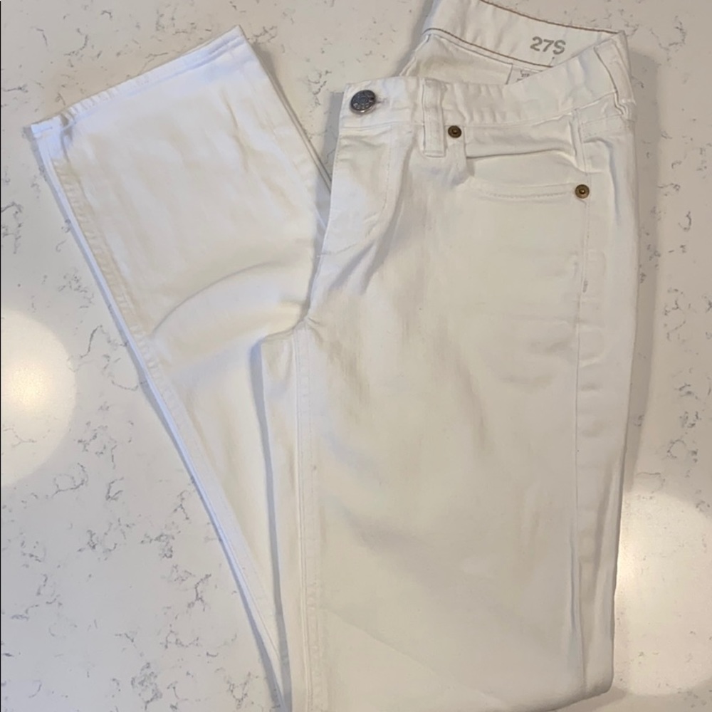 JCREW Matchstick White Jeans 🤍